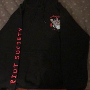 riot society lotus koi hoodie
